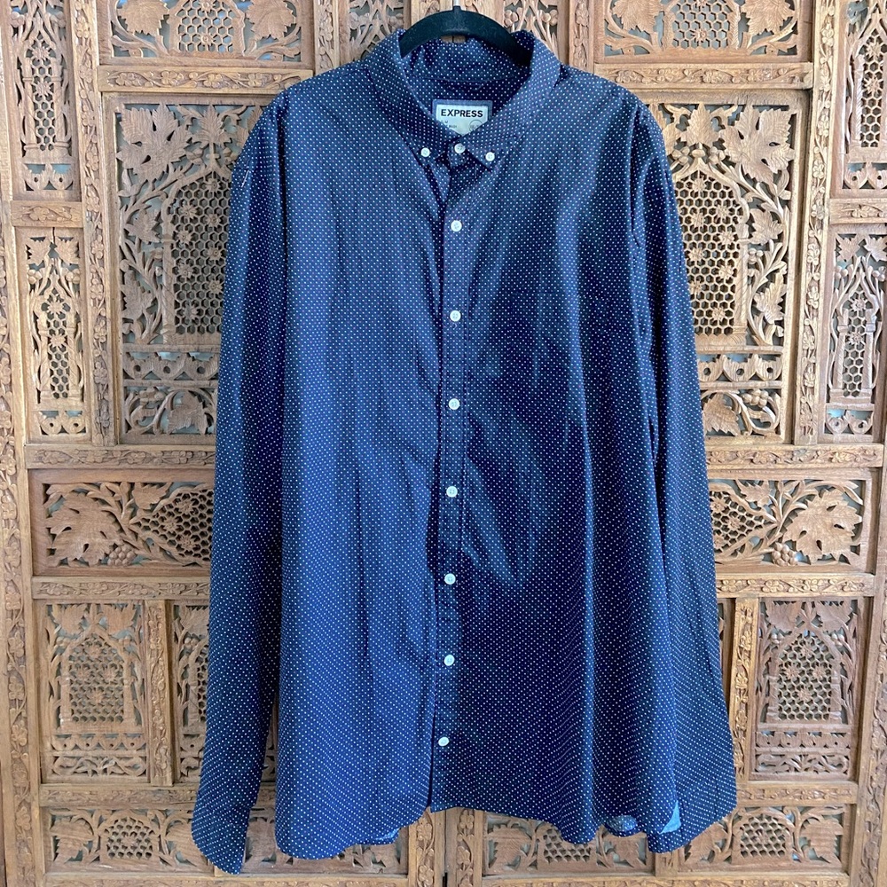 Express Men’s XXL TALL Button Up Shirt NWT